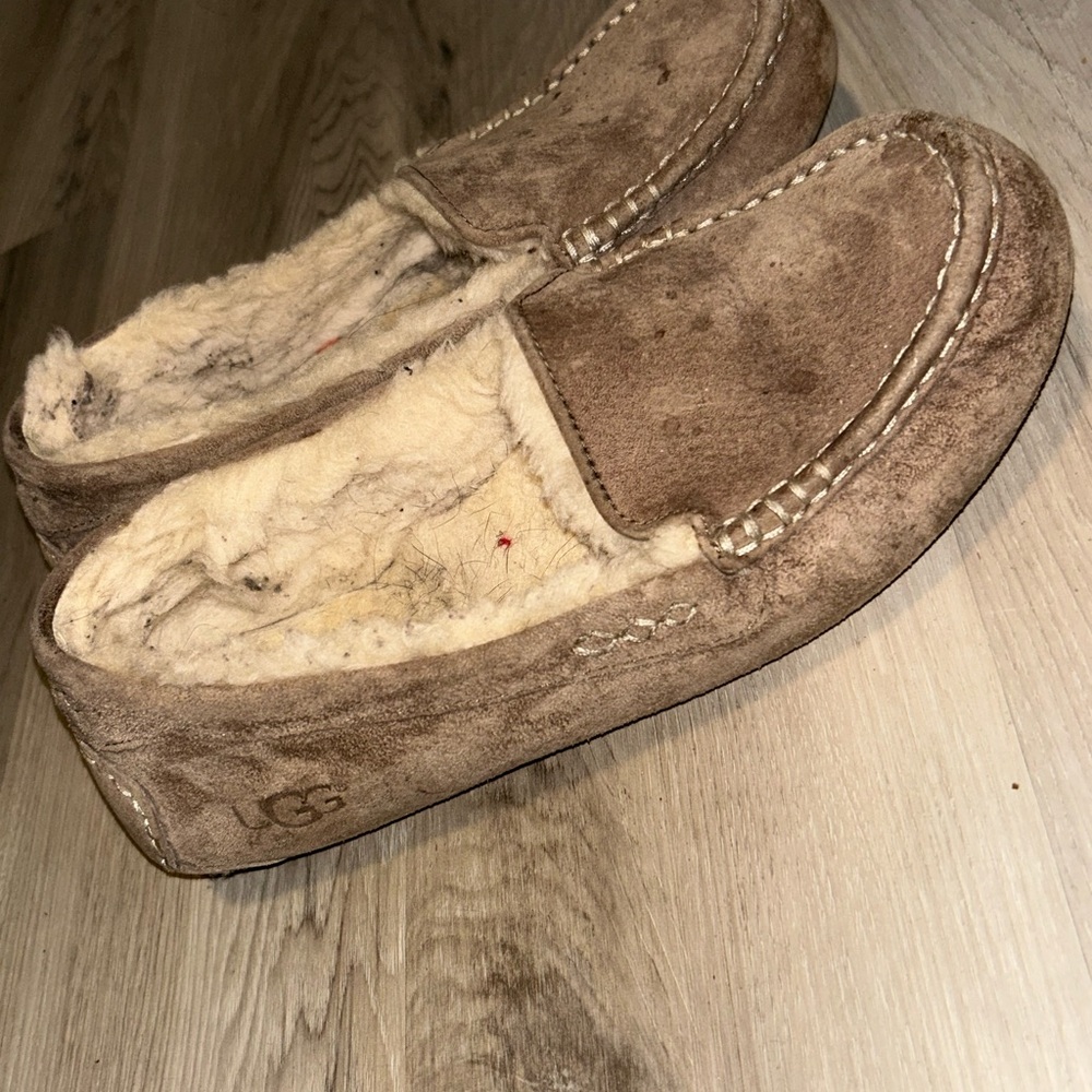 UGG Tan Loafers Cozy Slip-Ons - Picture 4 of 5